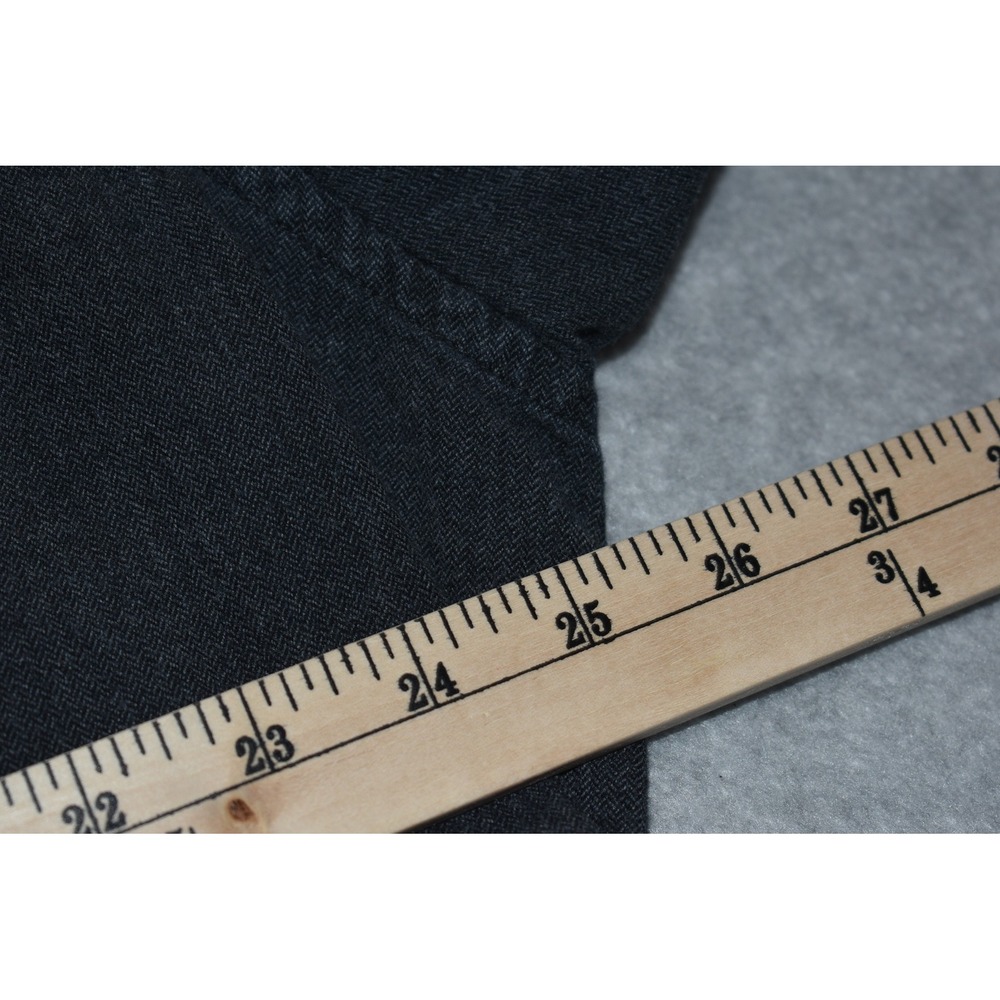 UNTUCKit Button Down Mens XXL 2XL Charcoal Grey Herringbone Flannel Long Sleeve - Picture 5 of 7